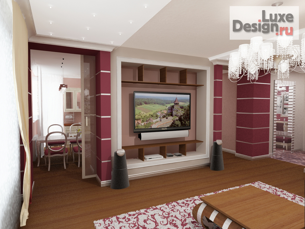 Дизайн интерьера трехкомнатной квартиры "Классическая квартира в Екатеринбурге" (фото 5)