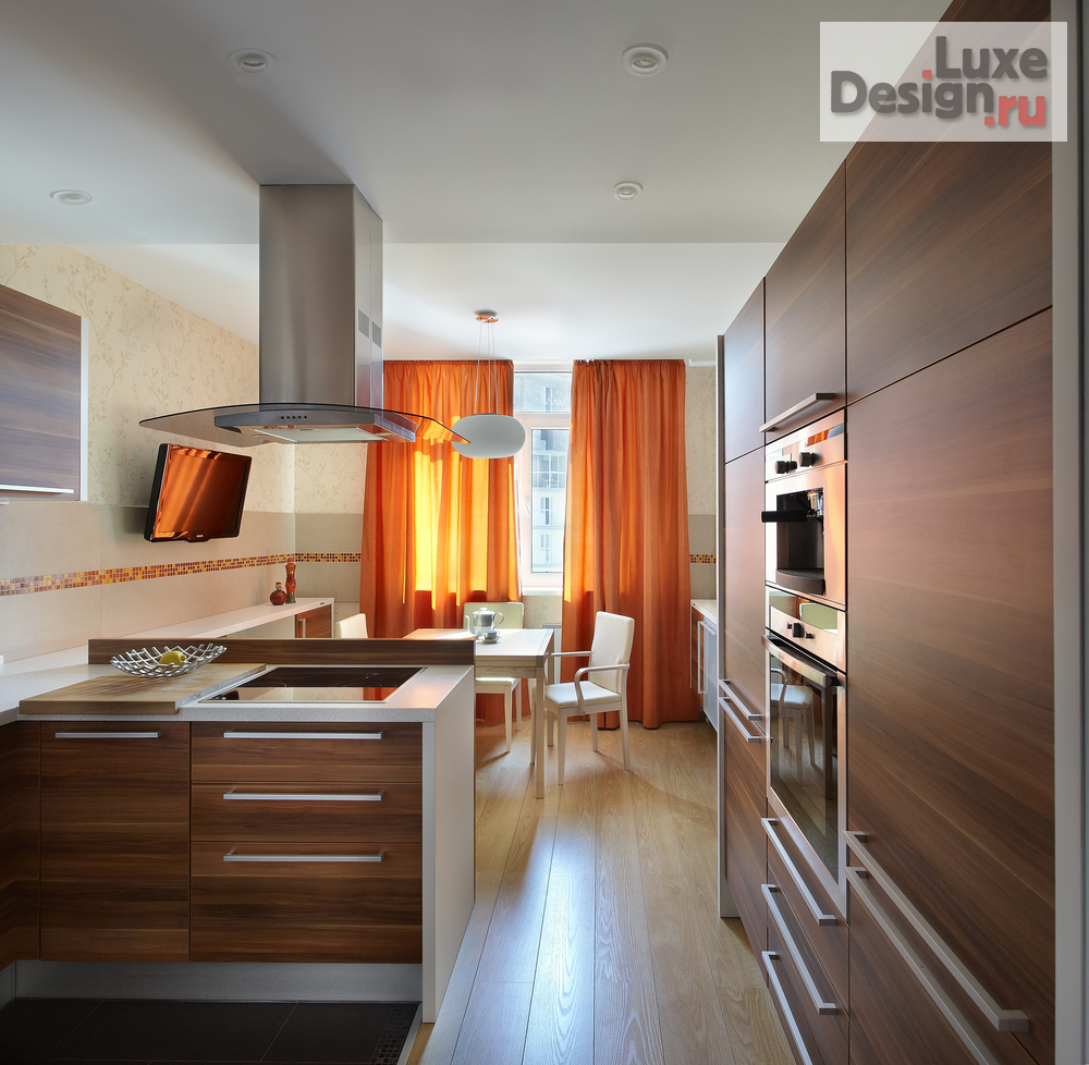 Дизайн интерьера двухкомнатной квартиры "Яркая и тёплая квартира в Екатеринбурге" (фото 1)