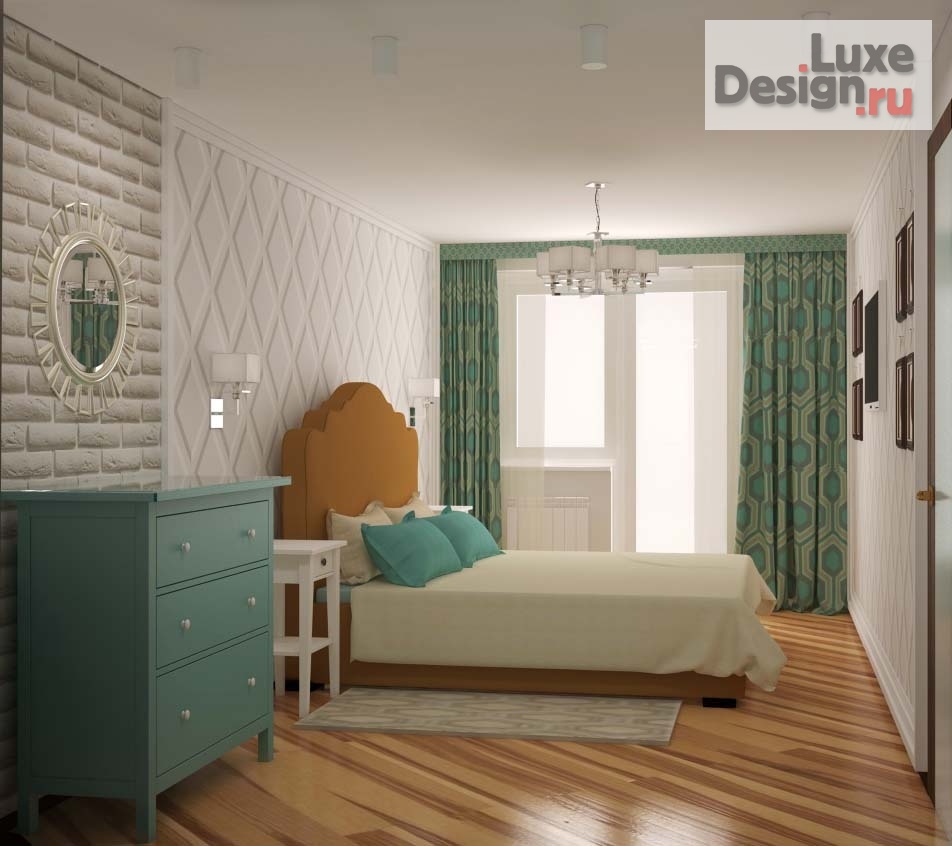 Дизайн интерьера трехкомнатной квартиры "Яркая квартира для северян" (фото 11)