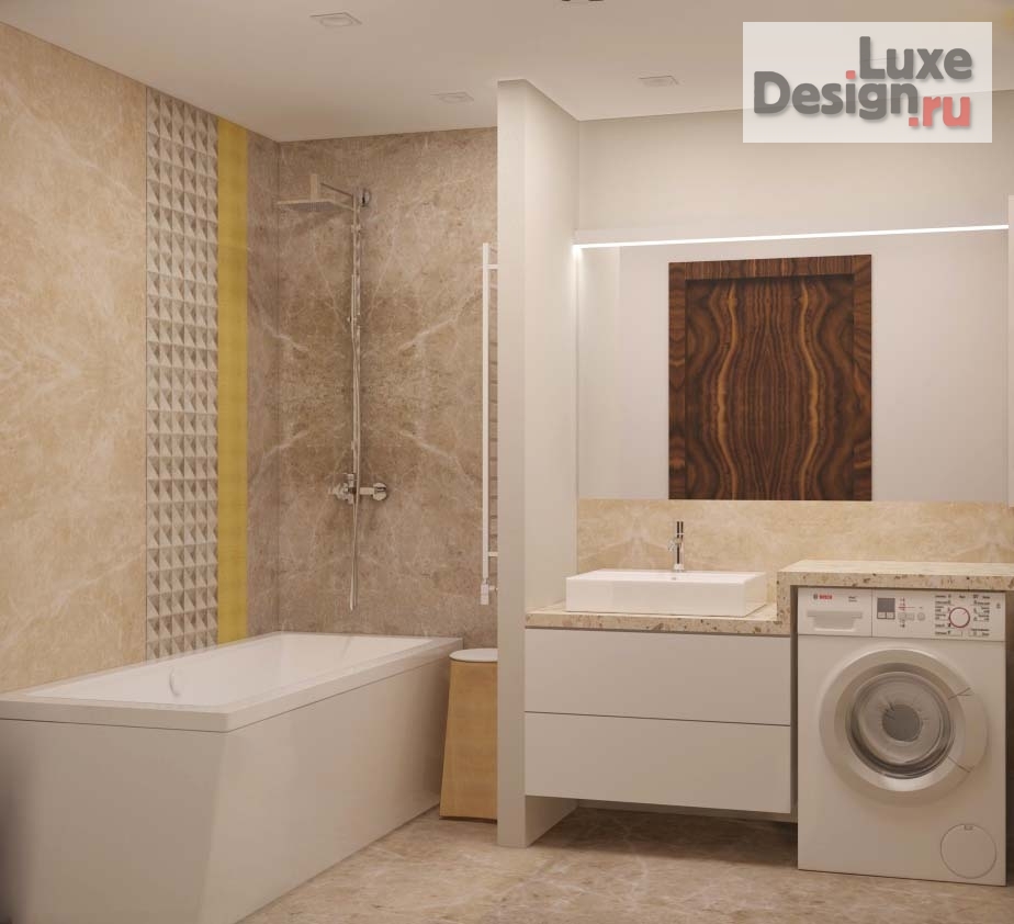 Дизайн интерьера трехкомнатной квартиры "Яркая квартира для северян" (фото 13)