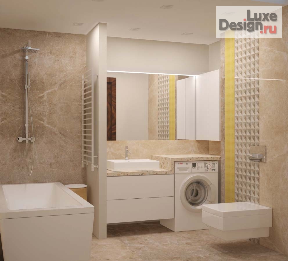 Дизайн интерьера трехкомнатной квартиры "Яркая квартира для северян" (фото 14)