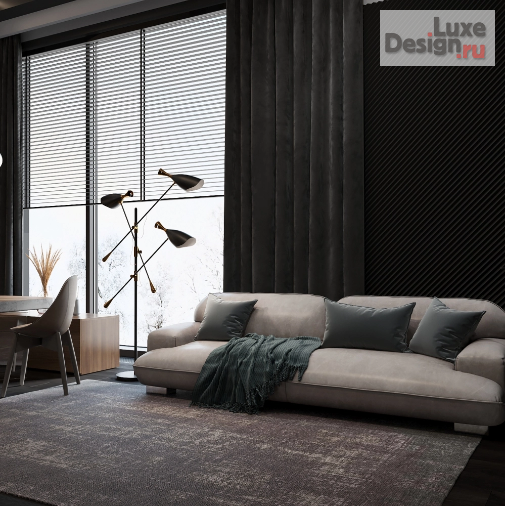 Дизайн интерьера загородного дома "Игра в шахматы" (фото 27)