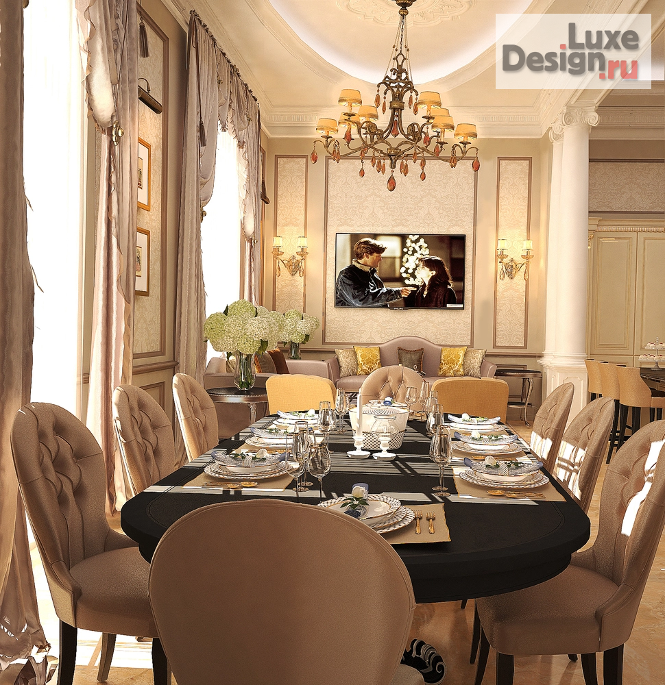 Частная архитектура "Столовая в классическом стиле" (фото 1)