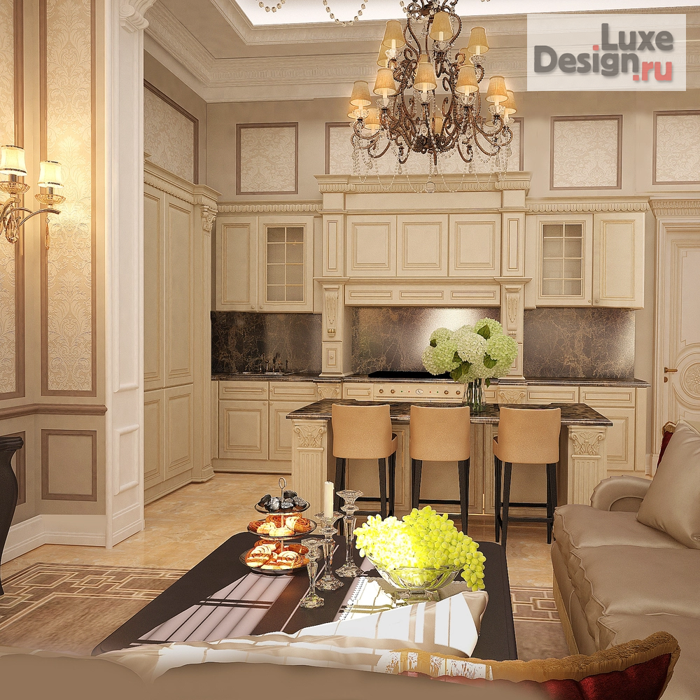 Частная архитектура "Столовая в классическом стиле" (фото 3)