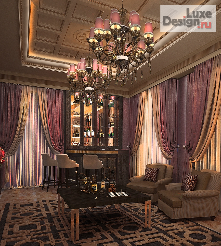 Дизайн интерьера загородного дома "Гостиная" (фото 3)