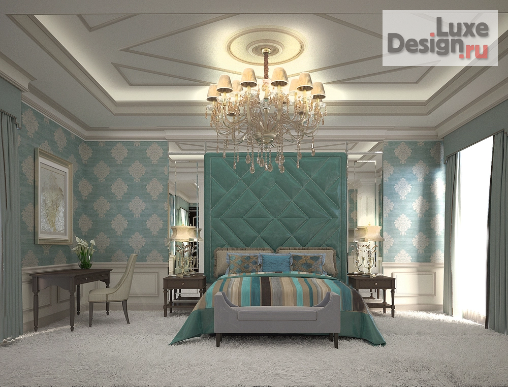 Дизайн интерьера загородного дома "Дизайн спальни" (фото 2)