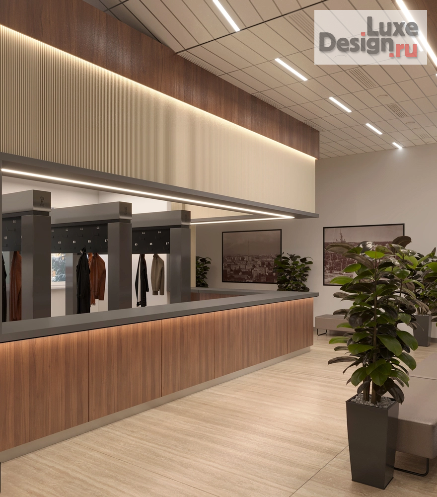 Дизайн интерьера офиса "Дизайн холла в Административном здании." (фото 7)