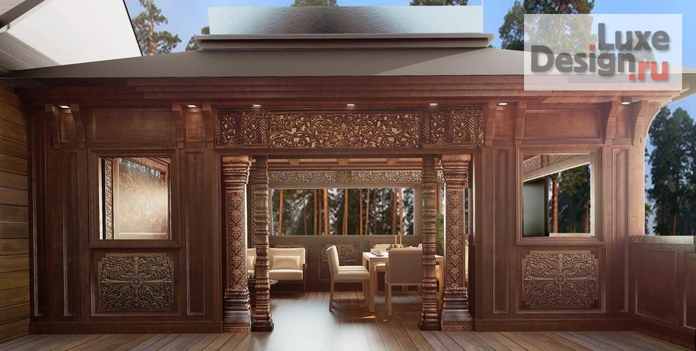 Частная архитектура "Беседка на террасе " (фото 2)