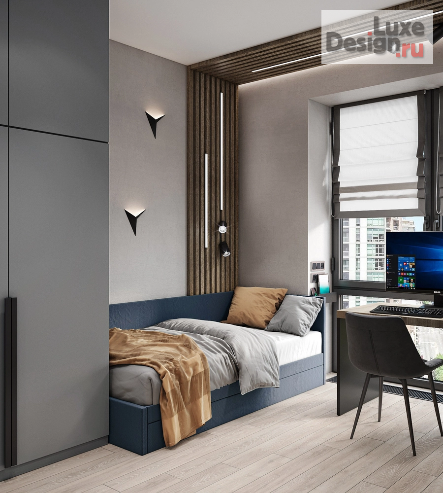 Дизайн интерьера трехкомнатной квартиры "ЖК Метрополия" (фото 1)