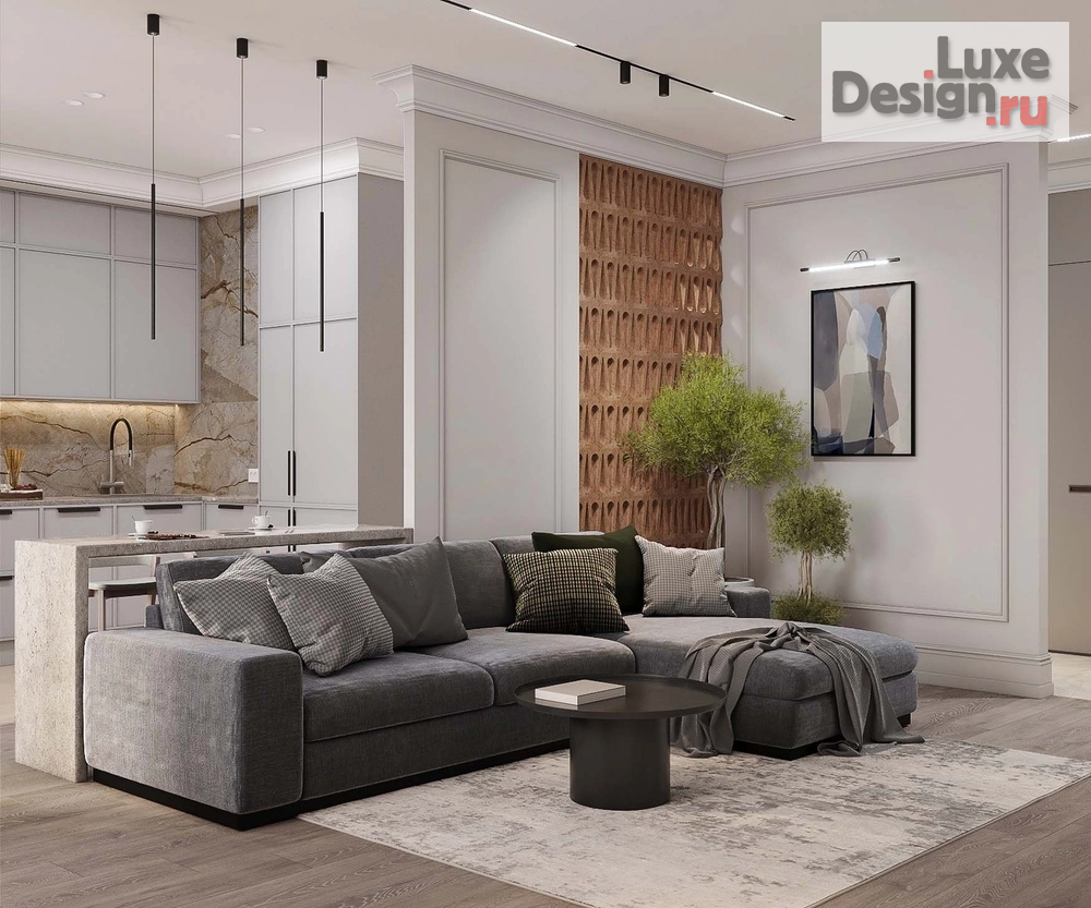 Дизайн интерьера двухкомнатной квартиры "ЖК Шуваловский 2" (фото 3)