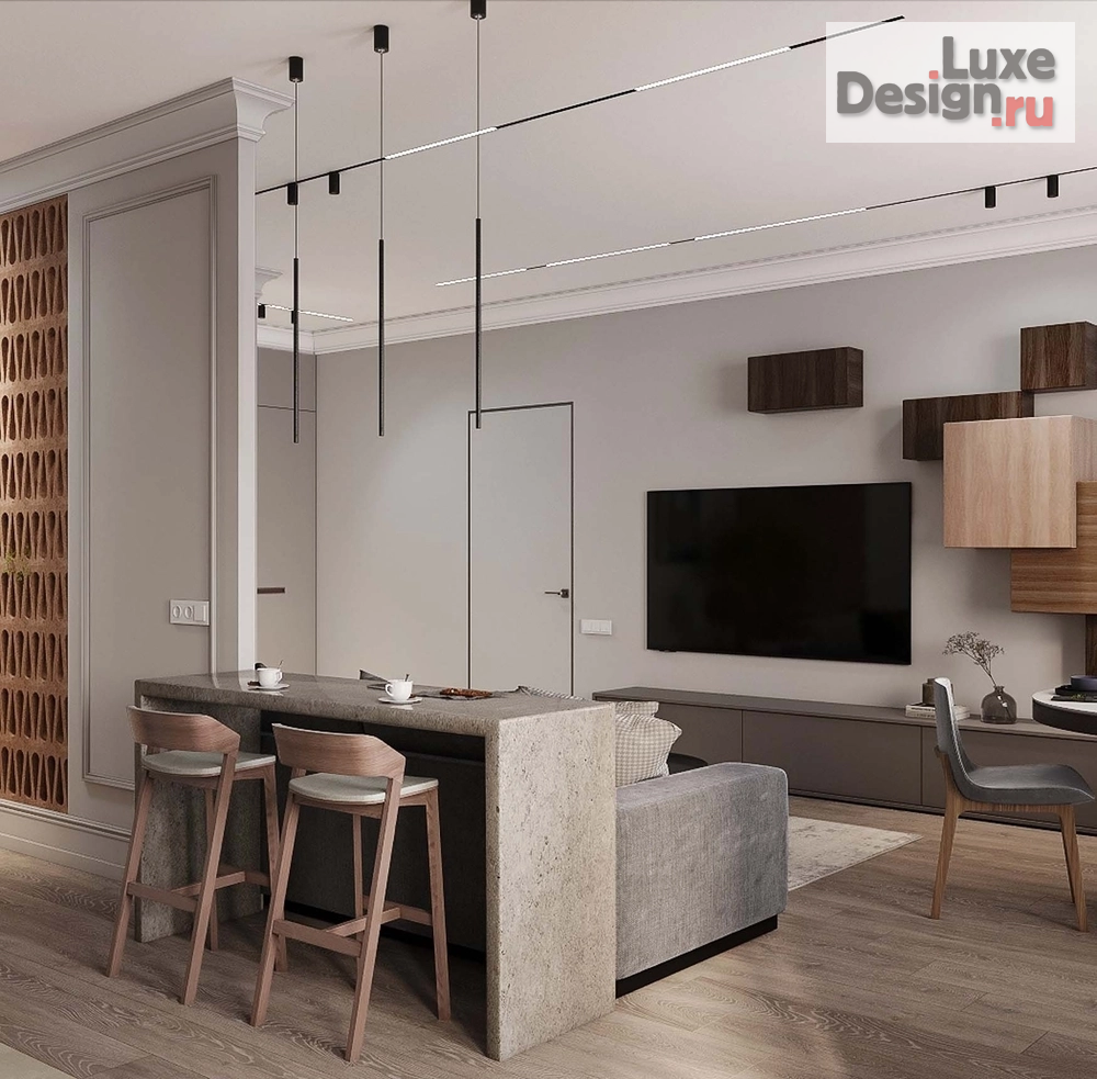 Дизайн интерьера двухкомнатной квартиры "ЖК Шуваловский 2" (фото 5)