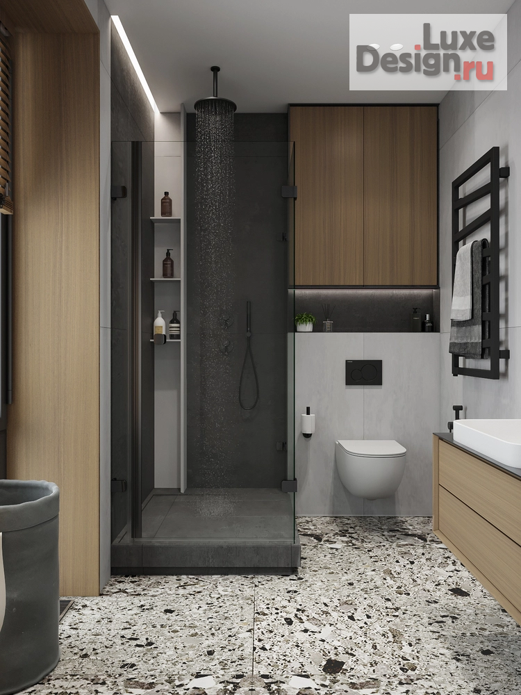 Дизайн интерьера трехкомнатной квартиры "ЖК Метрополия" (фото 17)