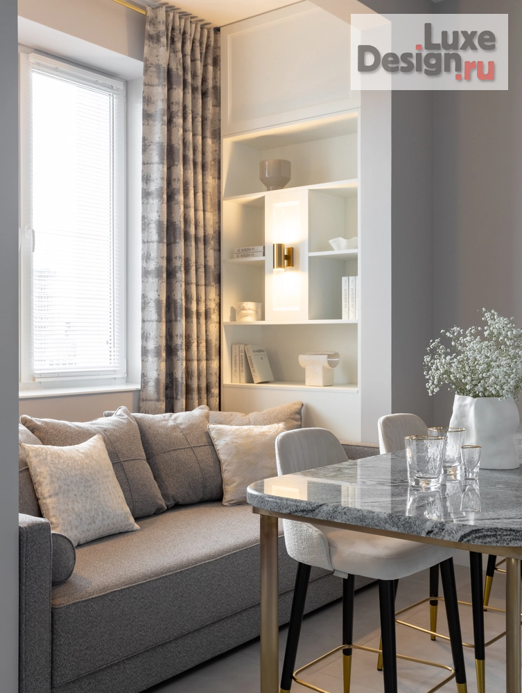 Дизайн интерьера однокомнатной квартиры "ЖК Прайм Тайм" (фото 17)