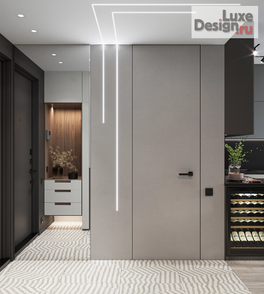 Дизайн интерьера трехкомнатной квартиры "ЖК Метрополия" (фото 10)