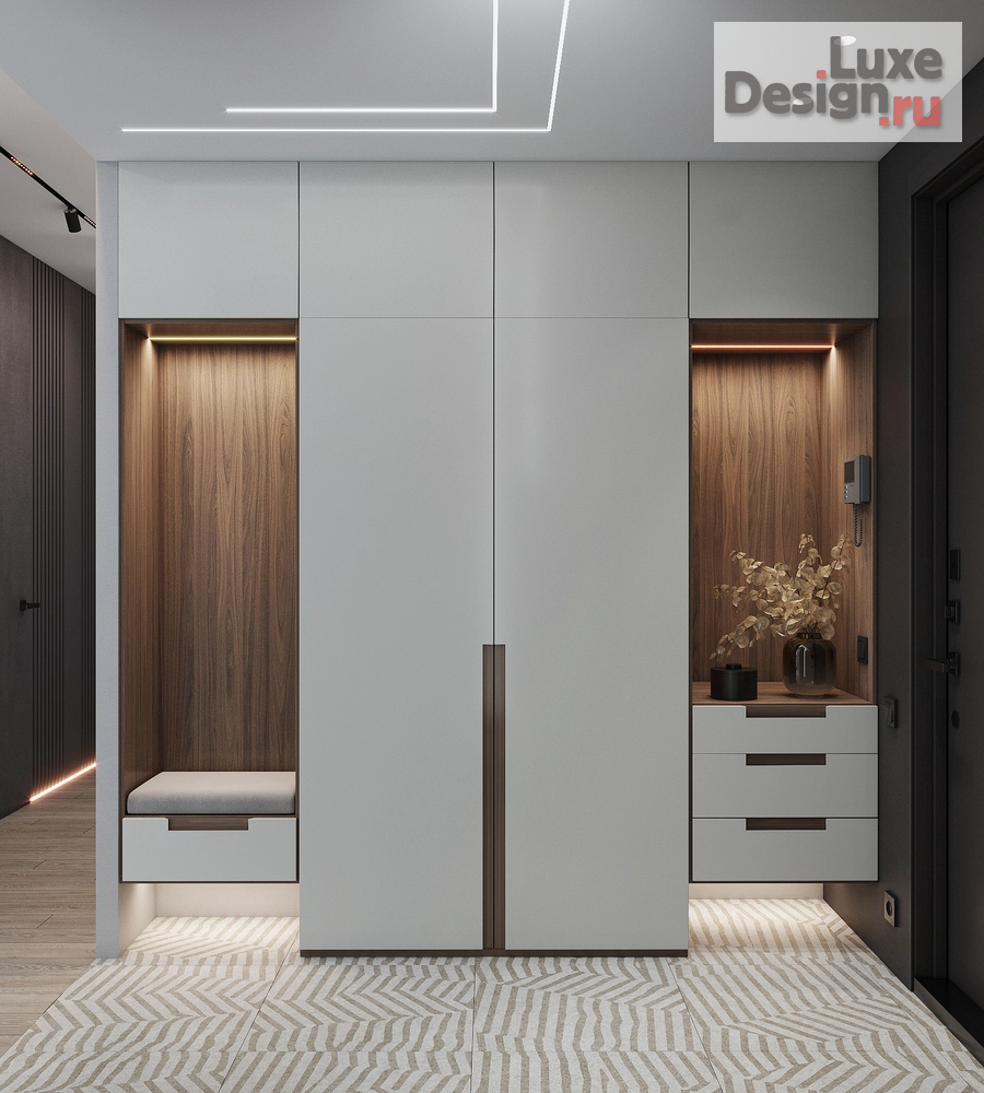 Дизайн интерьера трехкомнатной квартиры "ЖК Метрополия" (фото 9)