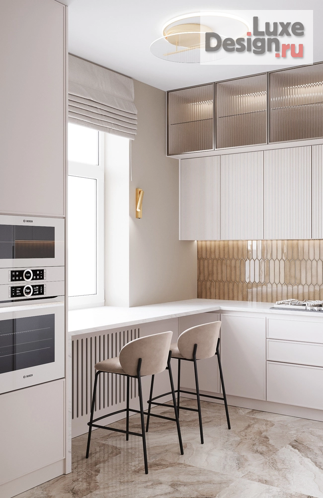 Дизайн интерьера двухкомнатной квартиры "Преображение сталинки 2.0" (фото 3)