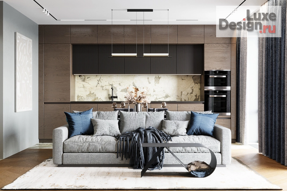 Дизайн интерьера двухкомнатной квартиры "Квартира в Москве 70 м2" (фото 5)