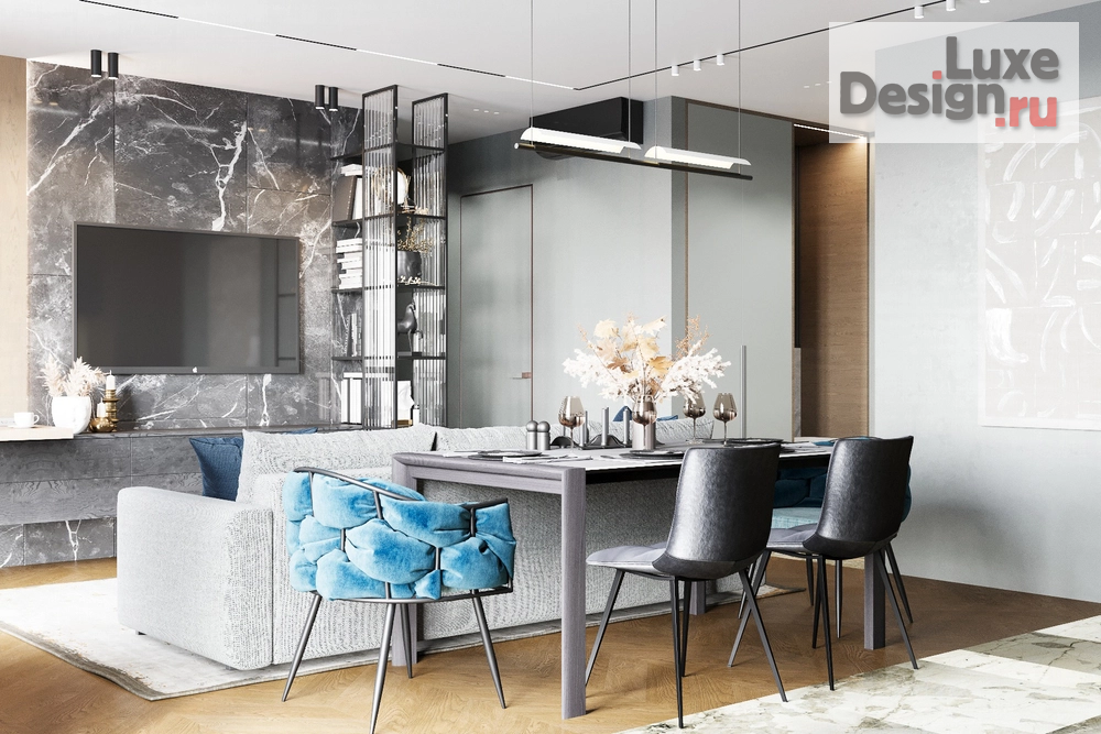 Дизайн интерьера двухкомнатной квартиры "Квартира в Москве 70 м2" (фото 6)