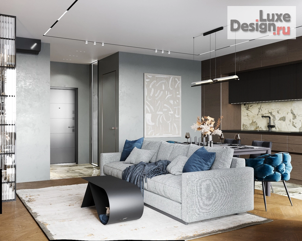 Дизайн интерьера двухкомнатной квартиры "Квартира в Москве 70 м2" (фото 3)