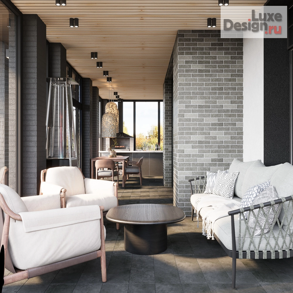 Дизайн интерьера коттеджа "Проект большого коттеджа в Подмосковье." (фото 71)