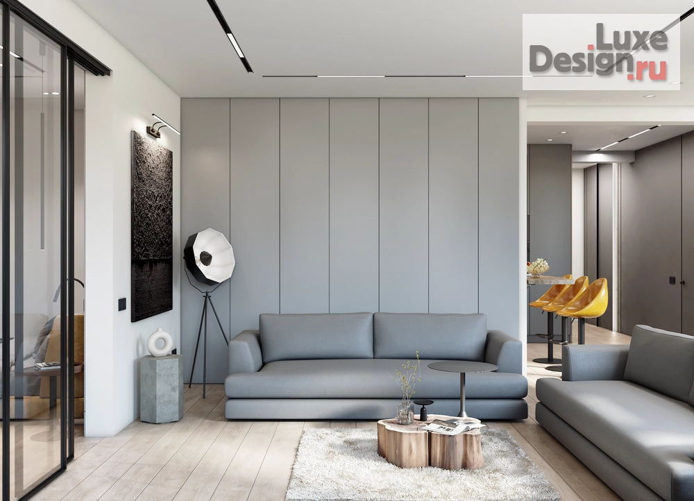 Дизайн интерьера трехкомнатной квартиры "Минимализм _Жукова" (фото 1)