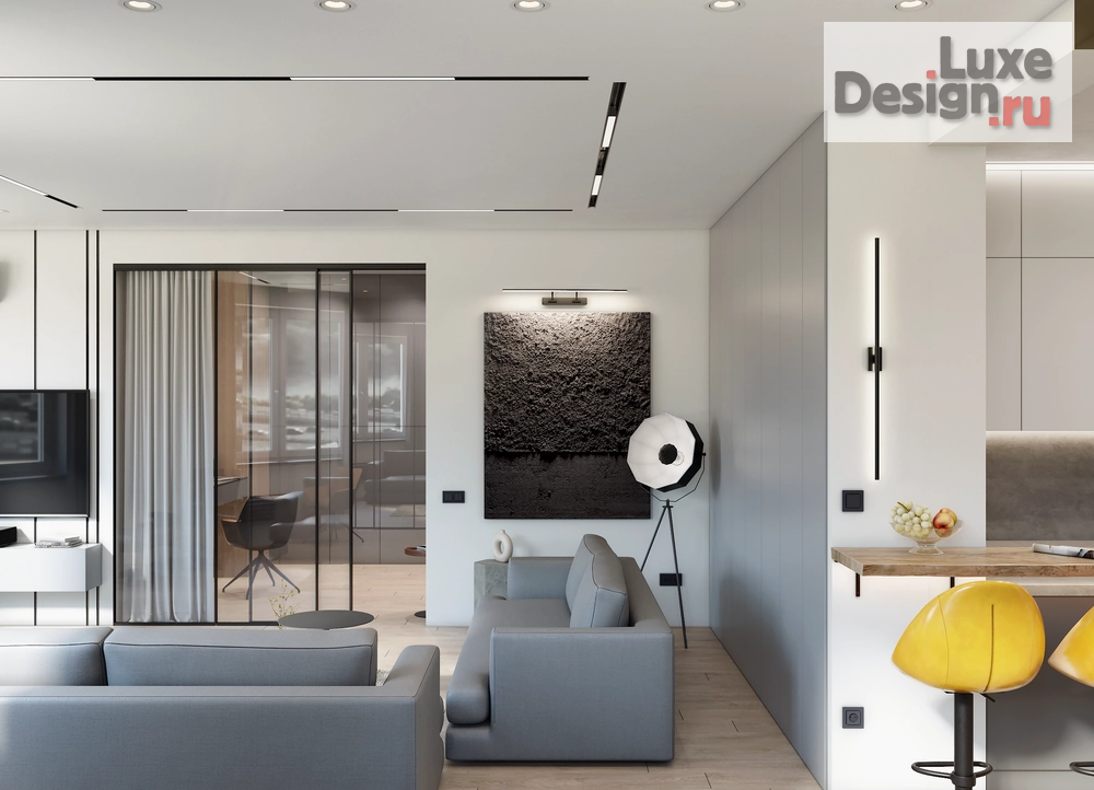 Дизайн интерьера трехкомнатной квартиры "Минимализм _Жукова" (фото 3)