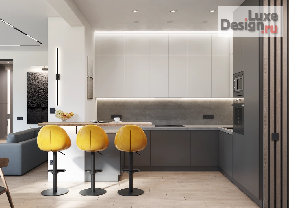 Дизайн интерьера трехкомнатной квартиры "Минимализм _Жукова" (фото 4)