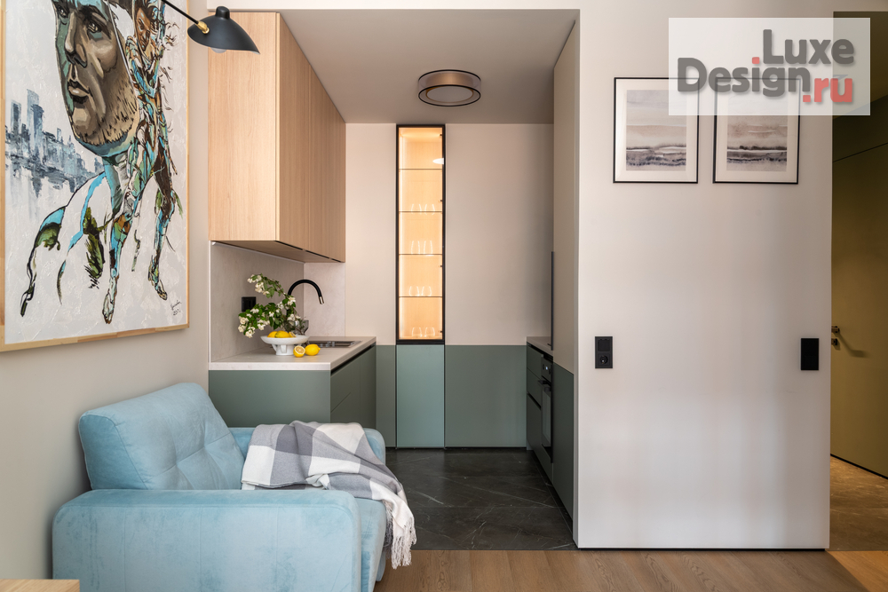 Дизайн интерьера однокомнатной квартиры "Однокомнатная квартира ЖК ЗилАрт" (фото 7)