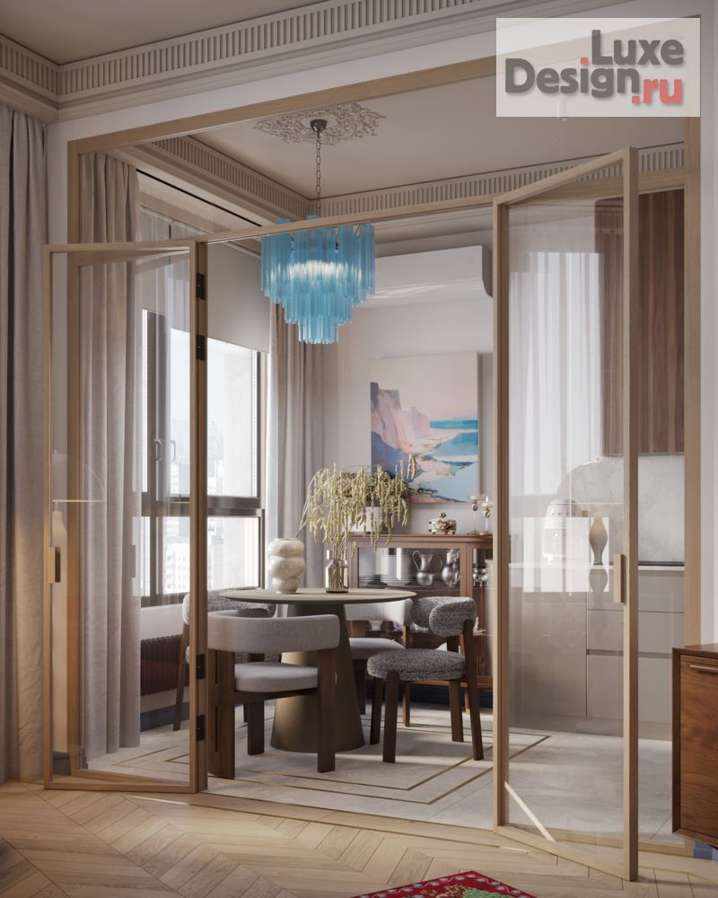 Дизайн интерьера двухкомнатной квартиры "ЖК Архитектор" (фото 1)
