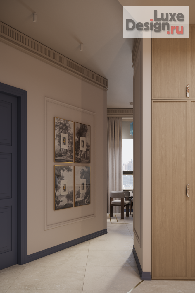 Дизайн интерьера двухкомнатной квартиры "ЖК Архитектор" (фото 4)