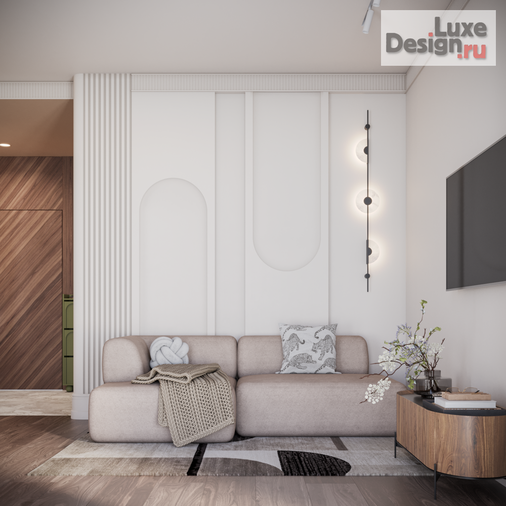 Дизайн интерьера двухкомнатной квартиры "ЖК Sky View" (фото 7)