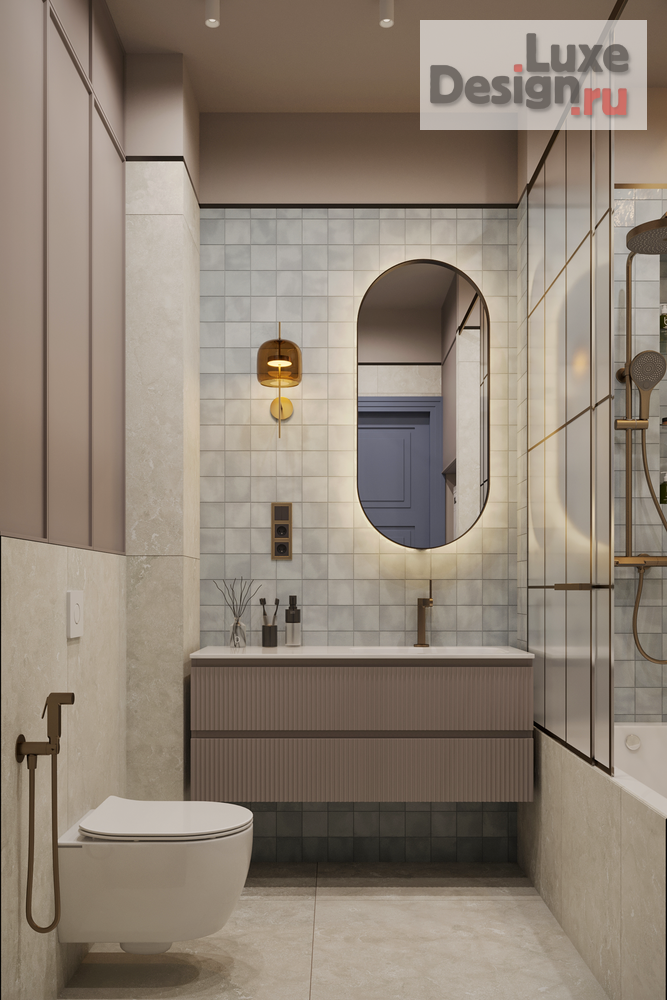 Дизайн интерьера двухкомнатной квартиры "ЖК Архитектор" (фото 9)