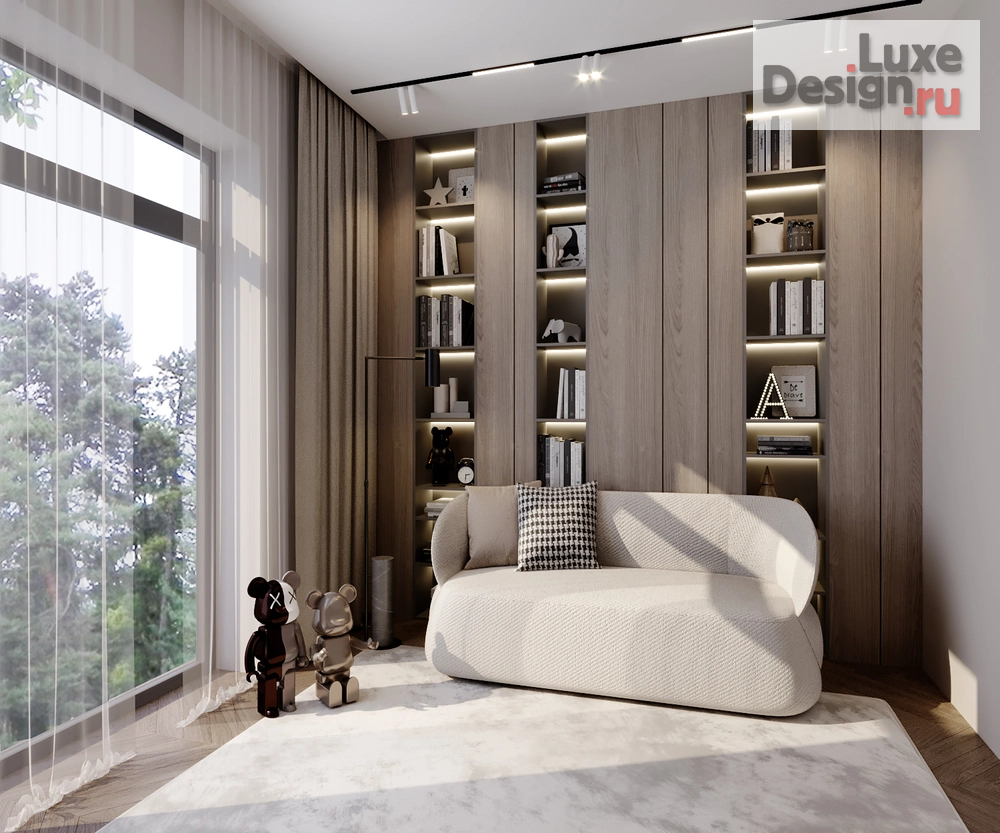 Дизайн интерьера частного дома "Стильная детская" (фото 6)