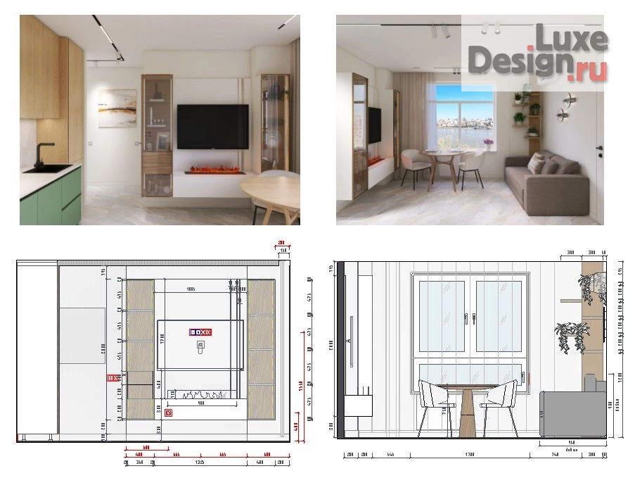 Дизайн интерьера двухкомнатной квартиры "Сибирская весна" (фото 24)