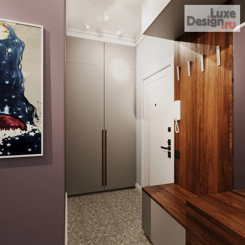 Дизайн интерьера однокомнатной квартиры "Blue mood" (фото 8)