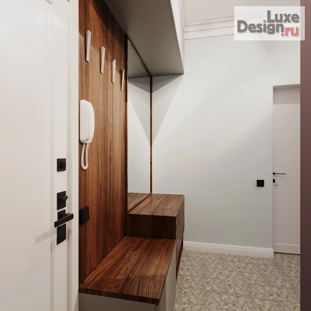 Дизайн интерьера однокомнатной квартиры "Blue mood" (фото 9)