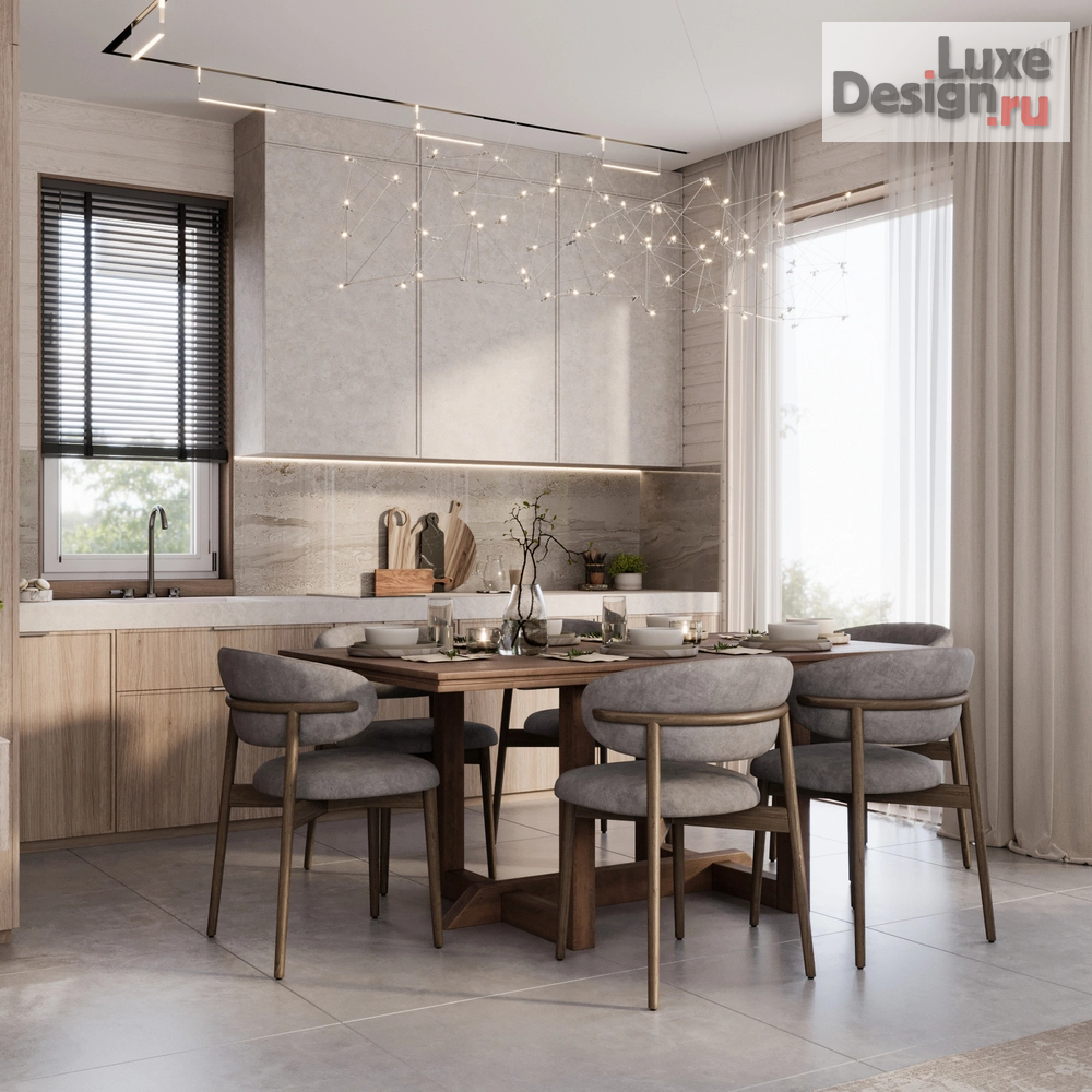 Дизайн интерьера загородного дома "Частный дачный дом в коттеджном поселке Green  forest club Московская область " (фото 6)