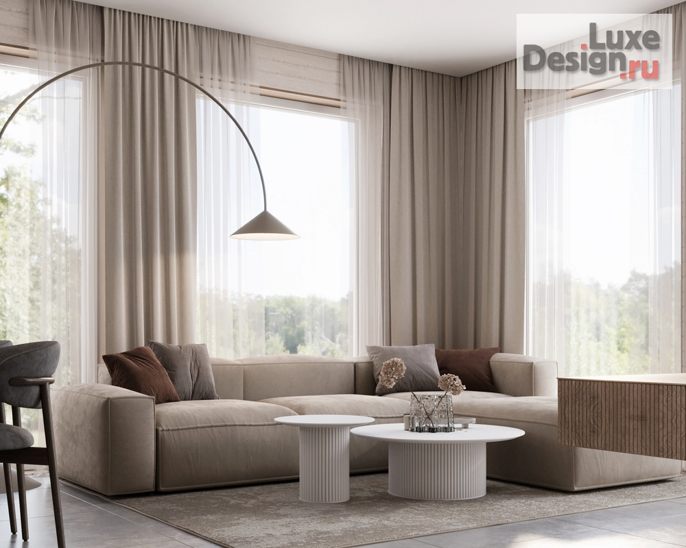 Дизайн интерьера загородного дома "Частный дачный дом в коттеджном поселке Green  forest club Московская область " (фото 3)