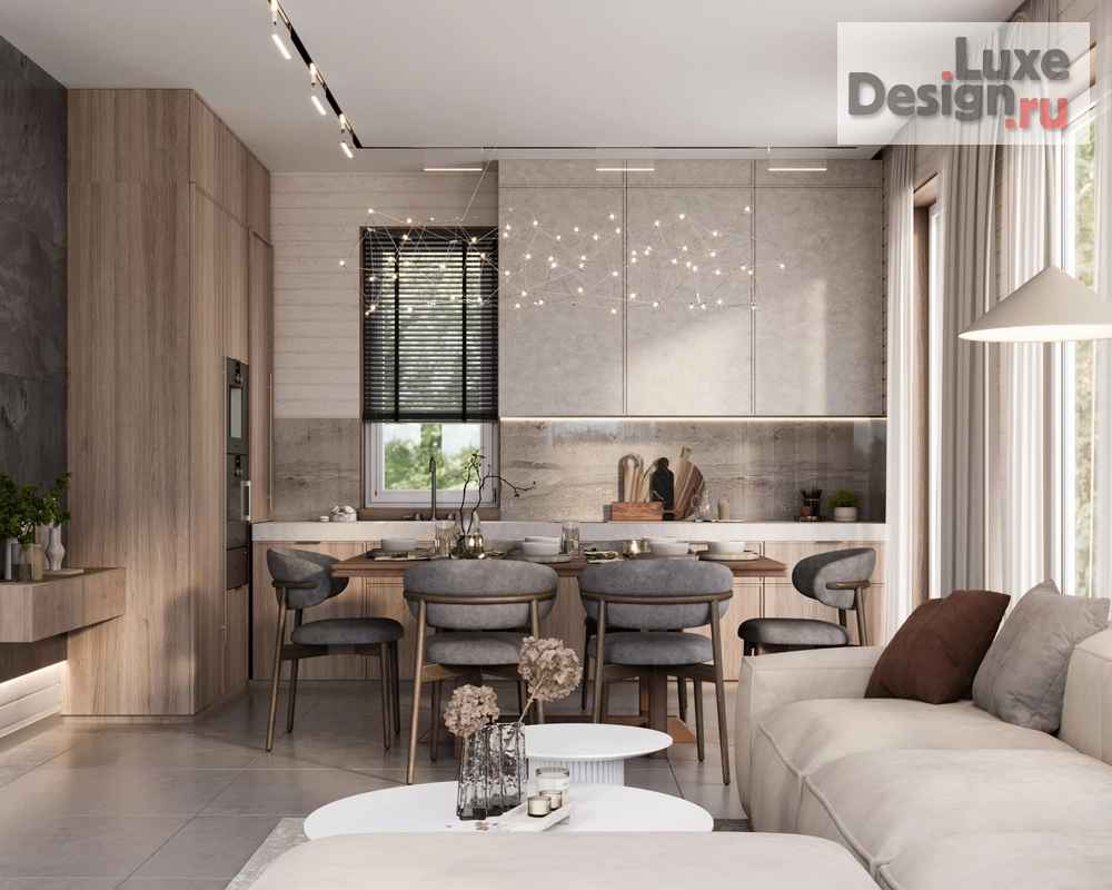 Дизайн интерьера загородного дома "Частный дачный дом в коттеджном поселке Green  forest club Московская область " (фото 2)