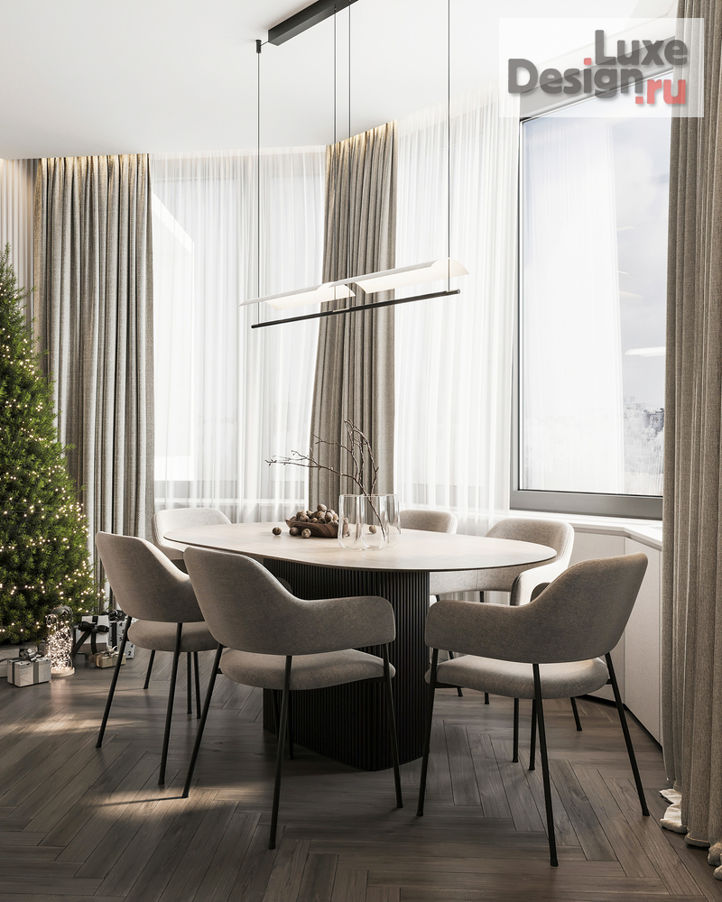 Дизайн интерьера четырехкомнатной квартиры "Квартира 150 м2 на ул. Новочеремушкинская" (фото 10)