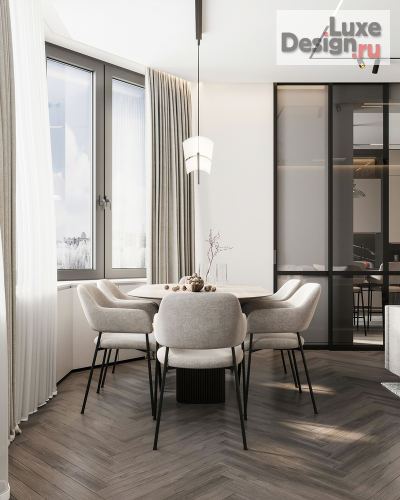 Дизайн интерьера четырехкомнатной квартиры "Квартира 150 м2 на ул. Новочеремушкинская" (фото 11)