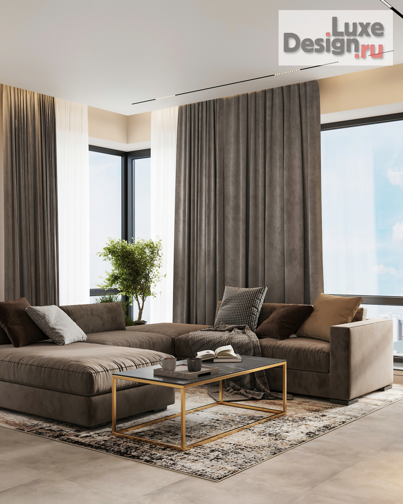 Дизайн интерьера трехкомнатной квартиры "Квартира 70 м2 в ЖК Wellton Towers" (фото 4)