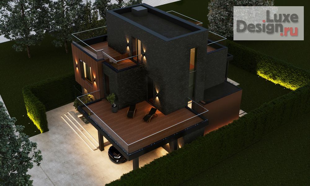 Дизайн интерьера коттеджа "Дом 330 м2 в КП Хюгге" (фото 100)