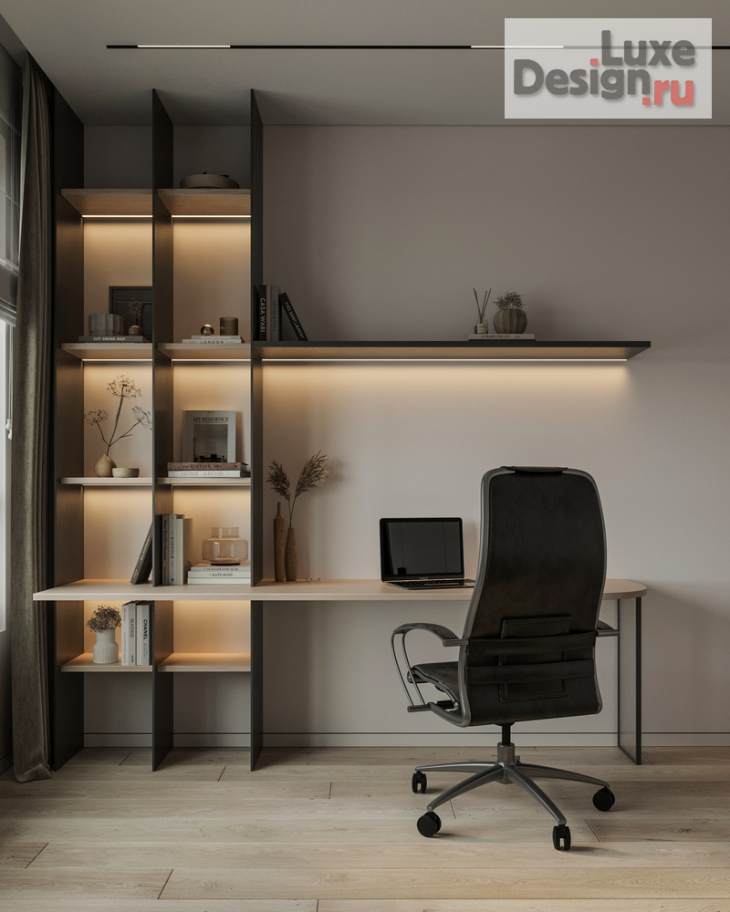 Дизайн интерьера трехкомнатной квартиры "Квартира 71 м2 в ЖК Датский квартал" (фото 34)