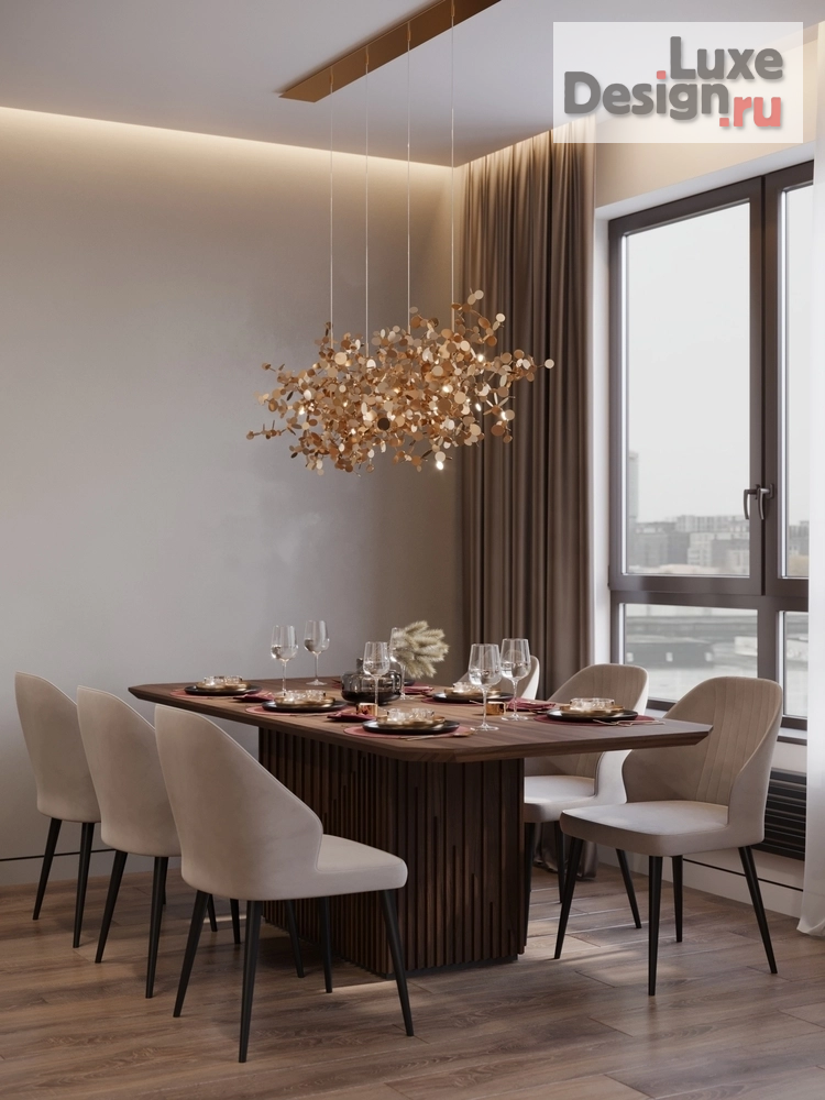 Дизайн интерьера трехкомнатной квартиры "Проект в ЖК Шом" (фото 2)