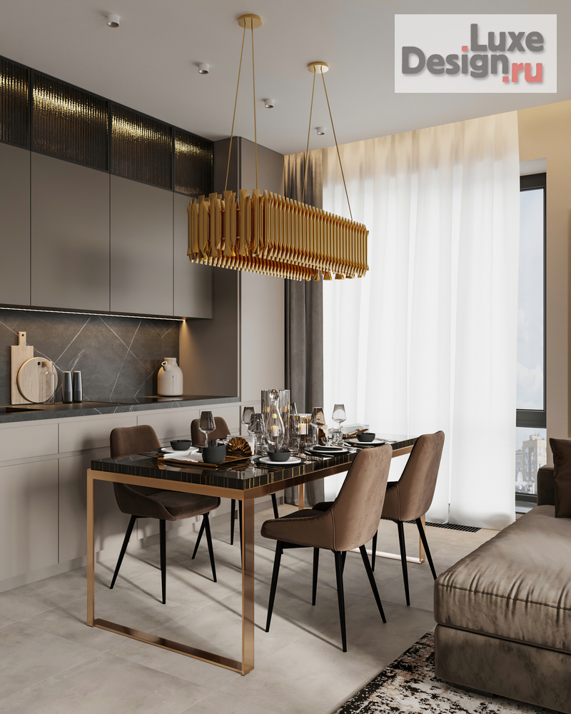 Дизайн интерьера трехкомнатной квартиры "Квартира 70 м2 в ЖК Wellton Towers" (фото 7)