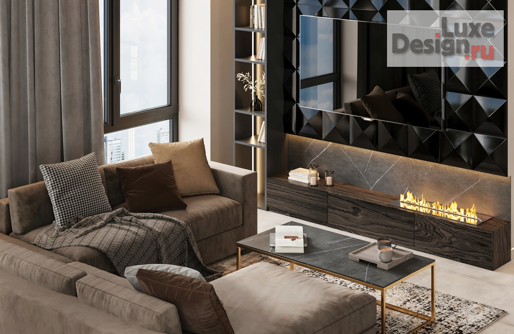 Дизайн интерьера трехкомнатной квартиры "Квартира 70 м2 в ЖК Wellton Towers" (фото 1)
