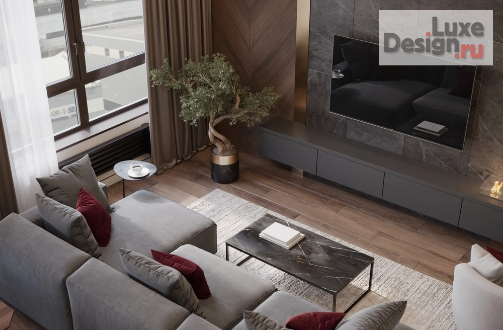 Дизайн интерьера трехкомнатной квартиры "Проект в ЖК Шом" (фото 6)