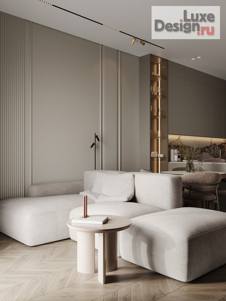 Дизайн интерьера двухкомнатной квартиры "квартира 55 м2 в ЖК Hide" (фото 13)
