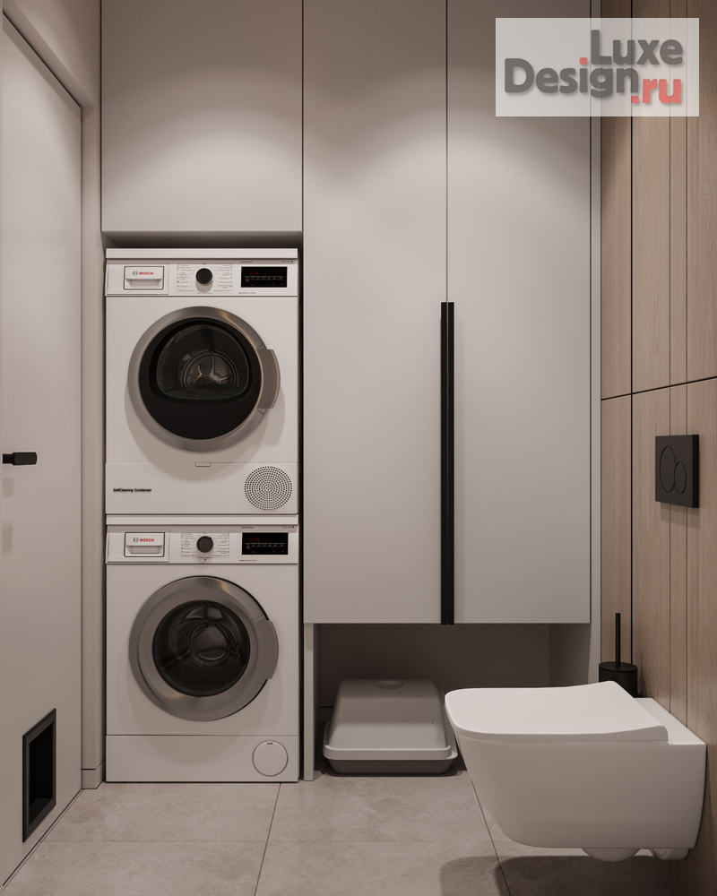 Дизайн интерьера трехкомнатной квартиры "Квартира 71 м2 в ЖК Датский квартал" (фото 41)